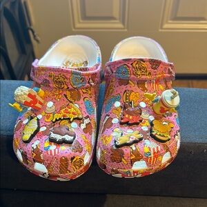 Colorful disney eats Clogs with Fun Print (never worn)